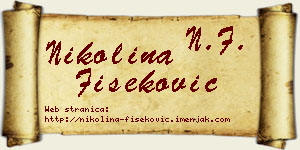 Nikolina Fišeković vizit kartica